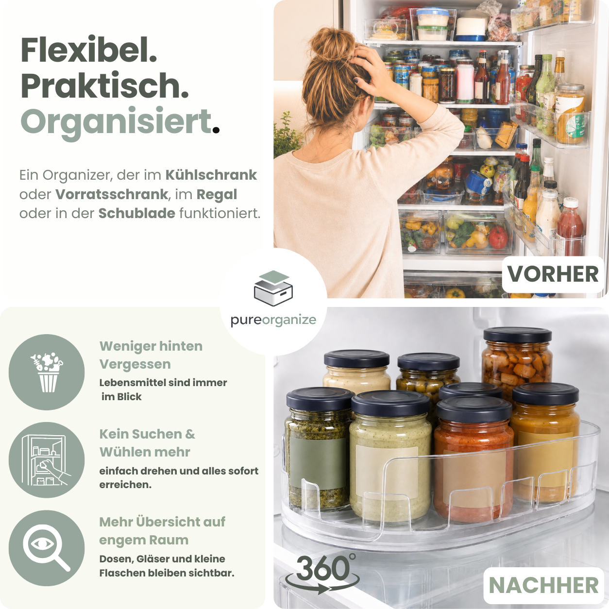 LAROTA – 360° drehbarer Organizer