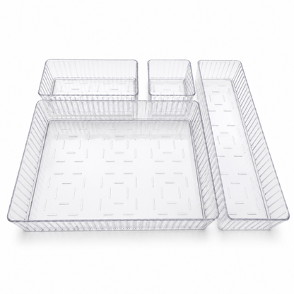BOXERA – Transparentes Ordnungssystem im 4er-Set