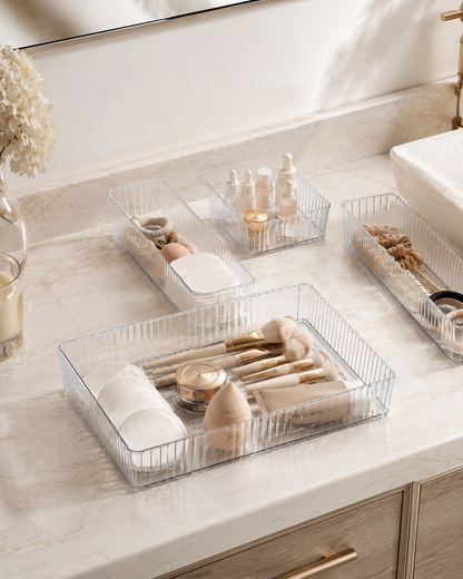 BOXERA – Transparentes Ordnungssystem im 4er-Set