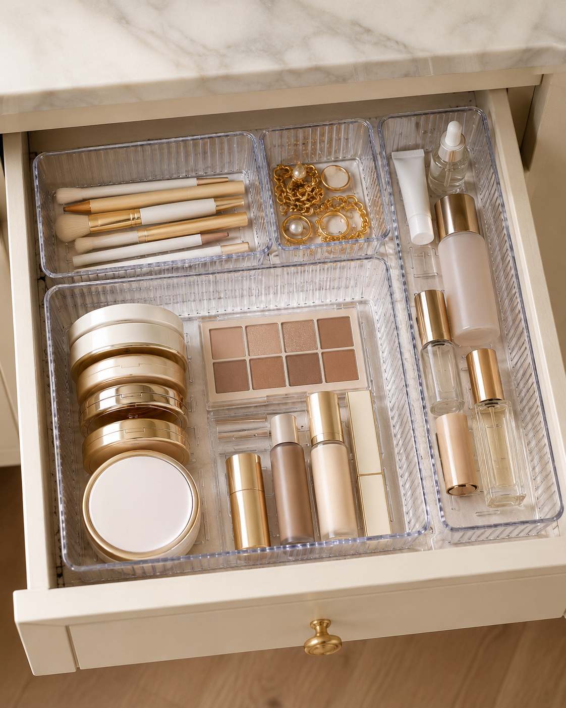 BOXERA – Transparentes Ordnungssystem im 4er-Set