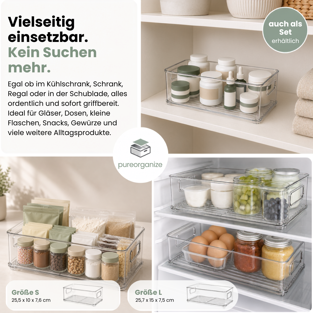 CLEARIA – Transparente Aufbewahrungsbox